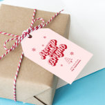 Cute Red Pink Merry and Bright Christmas Gift Tags<br><div class="desc">Add a festive touch to your presents with our personalised cute red and pink 'Merry and Bright' Christmas gift tags. Perfect for any holiday theme, these gift tags enhance your christmas wrapping ideas and make each gift special. These christmas gift tags, handmade with care, are ideal for creative christmas wrapping...</div>