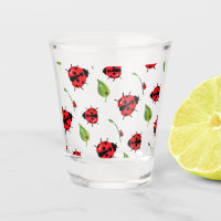 Cute red polka dot Ladybug flower summer Girly