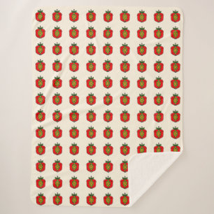 Cute Red Pumpkin Sherpa Blanket
