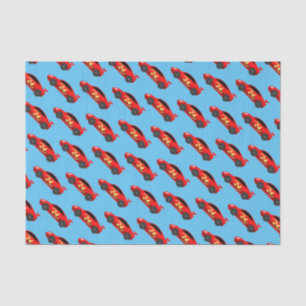Cute red race car kid's Birthday gift tissue paper