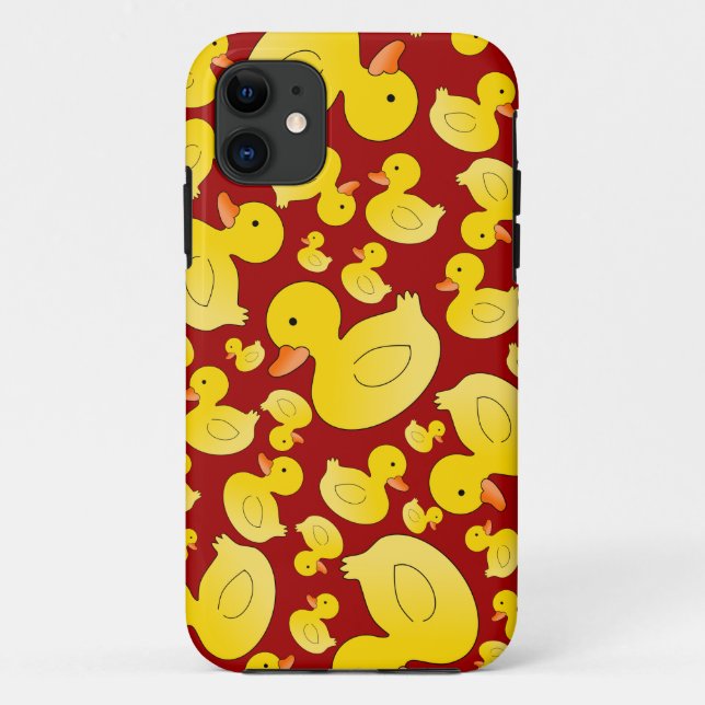 Cute red rubber ducks Case-Mate iPhone case (Back)