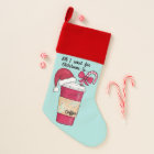 Cute Red Santa Hat Coffee Candy Cane Christmas
