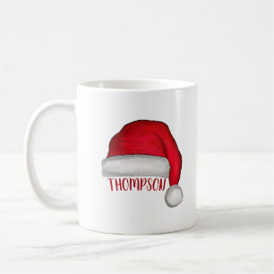Cute Red Santa Hat Funny Christmas Holiday Coffee Mug
