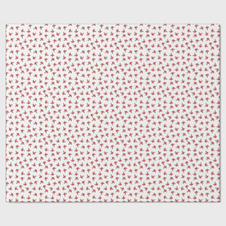 Cute Red Spotted Mushrooms Wrapping Paper