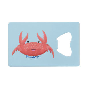 Cute red spotty crab cartoon illustration