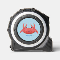 Cute red spotty crab cartoon illustration