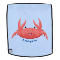 Cute red spotty crab cartoon illustration