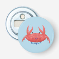 Cute red spotty crab cartoon illustration
