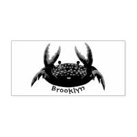 Cute red spotty crab cartoon illustration