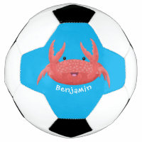 Cute red spotty crab cartoon illustration