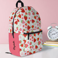 Cute Red Strawberry Girls School