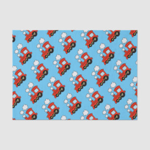 Cute red toy choo choo train kid's Birthday gift Tissue Paper