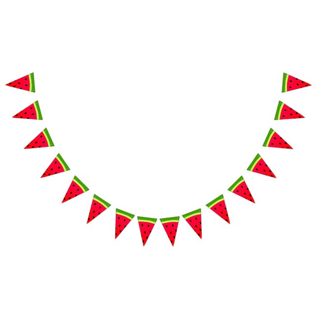 Cute Red Watermelon Party Bunting (All)