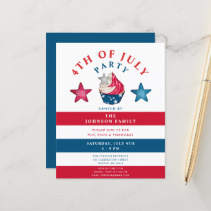 Cute Red White And Blue Stars 4th Of July