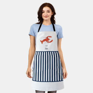 Cute Red white & blue lobster Apron