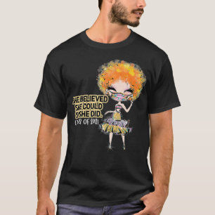 Cute Redhead Class of 2021 Graduation She Believed T-Shirt