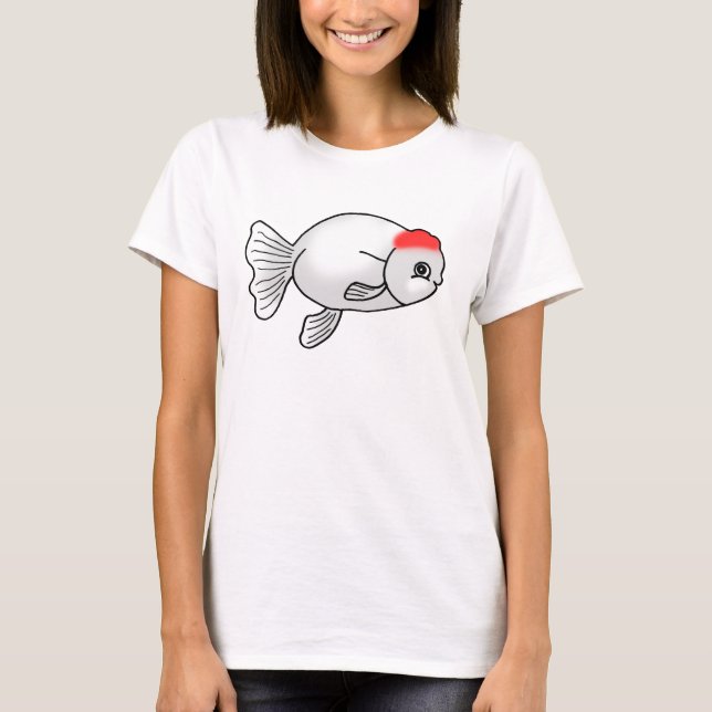 Cute redhead ranchu Goldfish Funny Fancy goldfish  T-Shirt (Front)