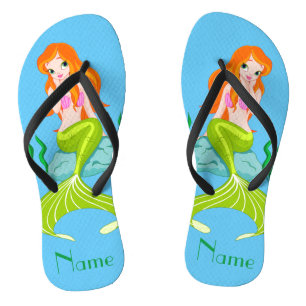 Cute Redheaded Mermaid Thunder_Cove Thongs
