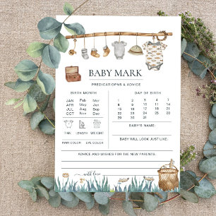 Cute Reel Fun Fishing Baby Shower Predictions