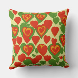 Cute Reggae Mini Hearts Pattern Cushion