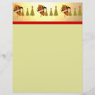 Cute Reindeer and Christmas Trees