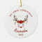 Cute Reindeer Baby 1st Christmas Ornament