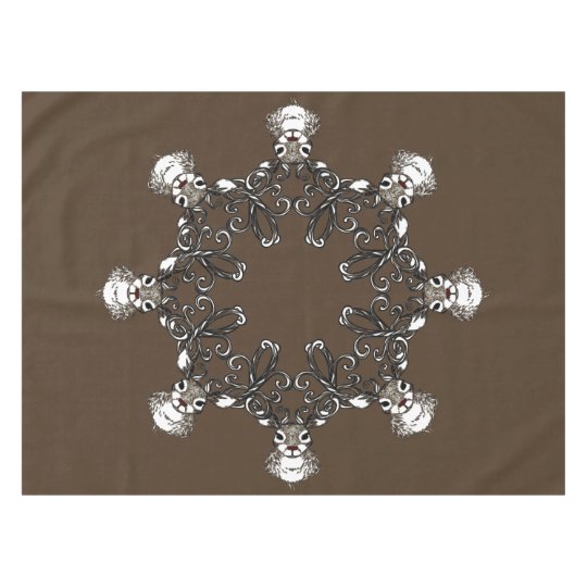 Cute Reindeer brown deer cottage tablecloth