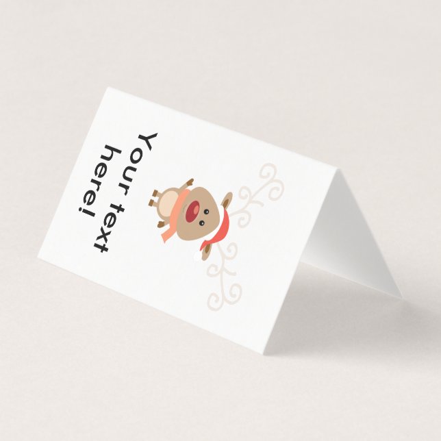 Cute reindeer cartoon (Front)