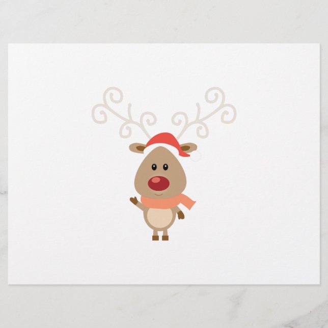 Cute reindeer cartoon (Front)
