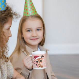 Cute Reindeer Christmas Mug