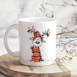 Cute Reindeer Christmas Mug – Oh Deer!