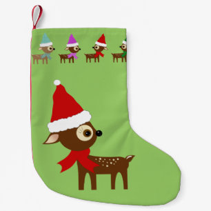 Cute Reindeer Christmas Stocking