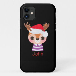 Cute Reindeer Christmas Winter Animal iPhone 11 Case