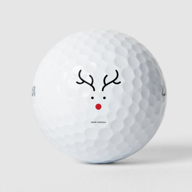 Cute reindeer for christmas. golf balls (Front)