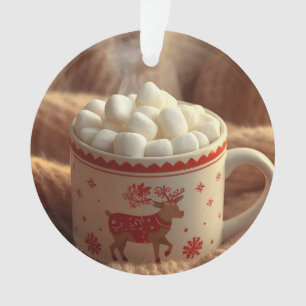 Cute Reindeer in Scarf Ornament Kids Christmas