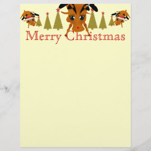 Cute Reindeer LetterHead