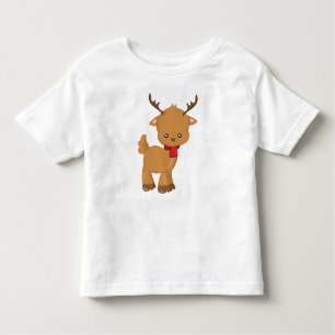 Cute Reindeer, Little Reindeer, Scarf, Antlers Toddler T-Shirt