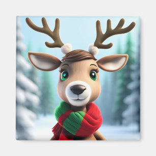 Cute Reindeer Magnet