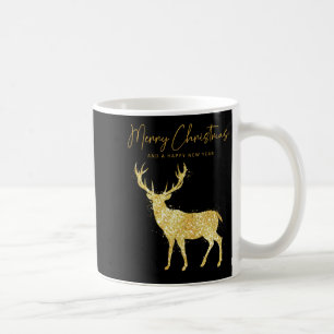 Cute Reindeer Merry Xmas Merry Christmas Happy New Coffee Mug