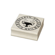 Cute Reindeer & Snowflakes North Pole Air Mail