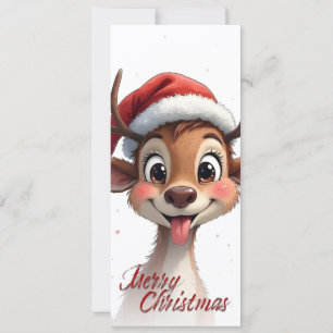 Cute Reindeer Wishing Merry Christmas