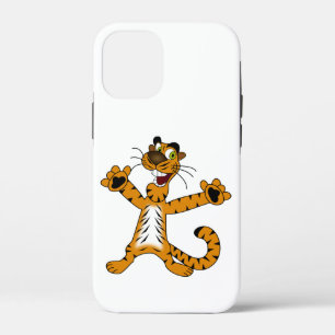 CUTE REJOICING SPOTTED BROWNISH YELLOW TIGER iPhone 12 MINI CASE