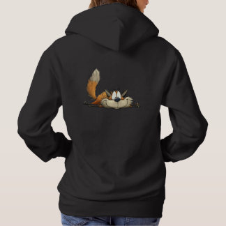 Cute Relaxed Fox Cartoon Hoodie