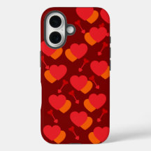 Cute repeating heart iPhone / iPad case
