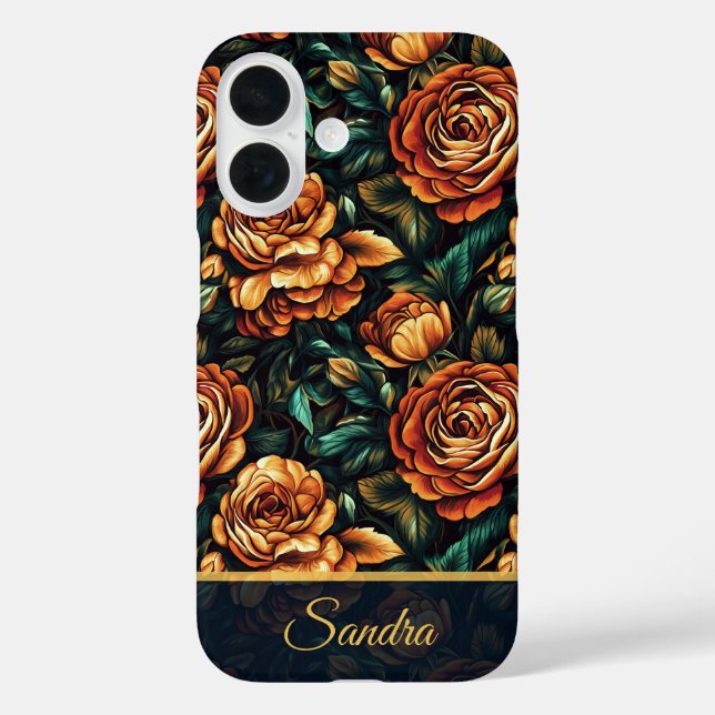 Cute Retirement Gift Rose Floral Custom Case-Mate iPhone Case (Back)