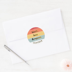 Cute Retro Aesthetic Teacher Sticker