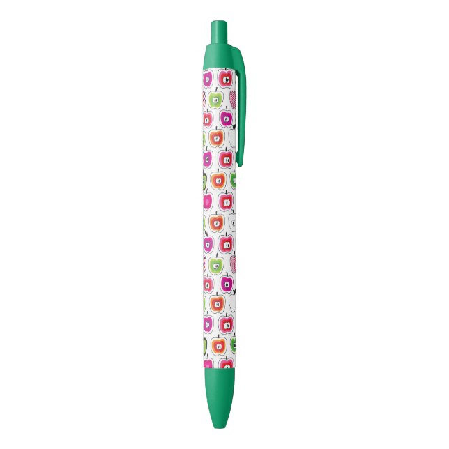 Cute retro apple pattern black ink pen (Bottom (Vertical))