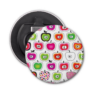 Cute retro apple pattern bottle opener