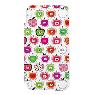 Cute retro apple pattern incipio watson™ iPhone 5 wallet case