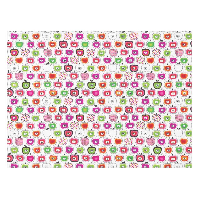 Cute retro apple pattern tablecloth (Front (Horizontal))